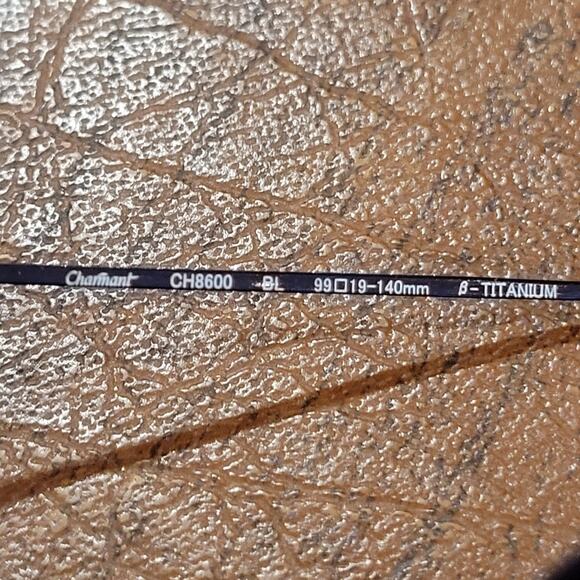 CHARMANT CH8600E BL Titanium Womens Rimless Eyeglasses 99-19-140 - Picture 7 of 13